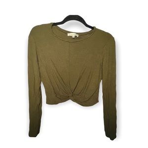 Gaze Long Sleeve Green Tee